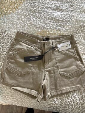 Union Bay Tan Utility High-Rise Shorts